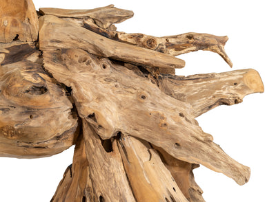 Biscottini Scultura a forma di testa di cavallo in legno di teak riportato dal mare