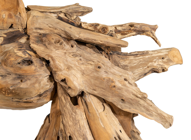 Biscottini Scultura a forma di testa di cavallo in legno di teak riportato dal mare