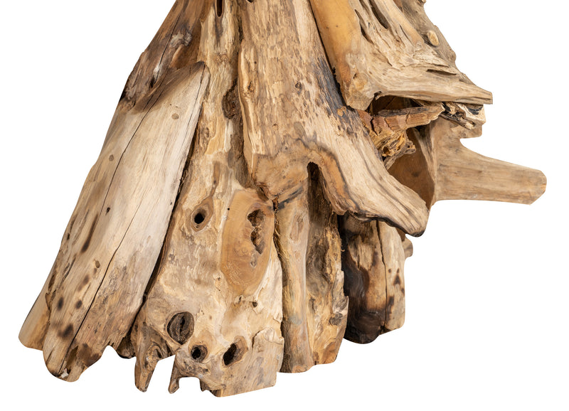 Biscottini Scultura a forma di testa di cavallo in legno di teak riportato dal mare