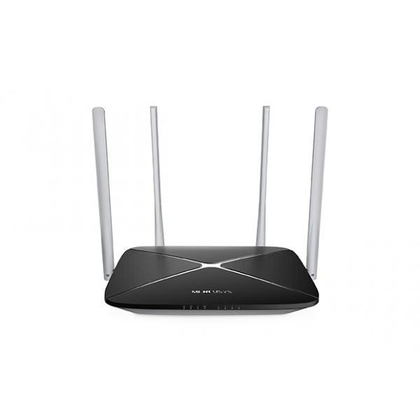 Router Wireless Mercusys AC12 - Switch 4 porte 10/100 - Wi-Fi Dual Band fino a 1200Mbps - 4 antenne per una copertura wireless estesa - Modem ADSL NON integrato