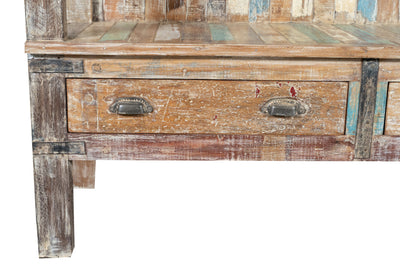 Biscottini Panchina in legno di teak riciclato dimensioni larghezza profondità Offerta