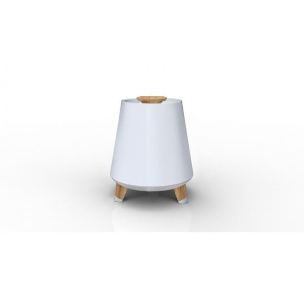 Akbt80 Speaker Bluetooth E Radio Con Luci A Led Colorate Rifiniture In Legno