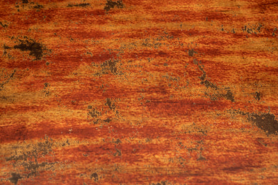 Biscottini TAVOLO IN FERRO BATTUTO FINITURA ROSSO ANTICATO quadrato dimensioni lunghezza