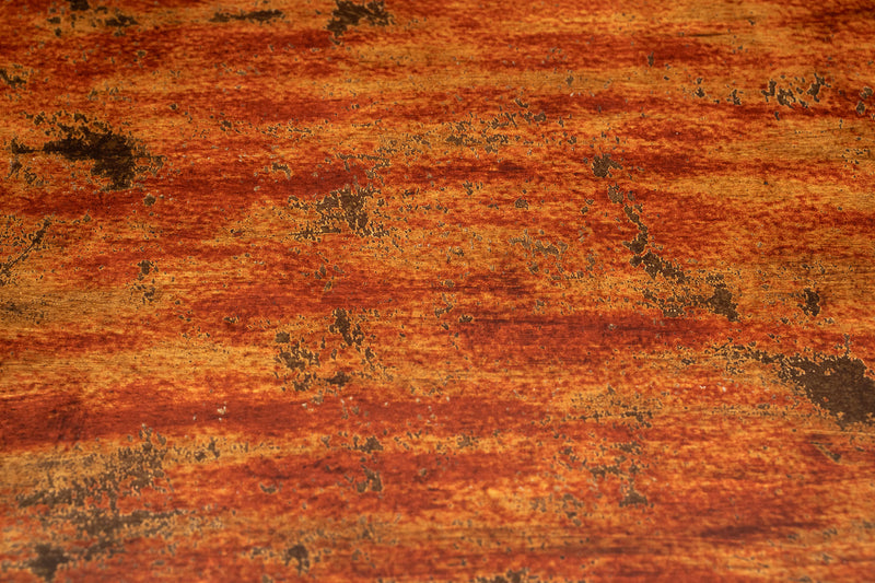 Biscottini TAVOLO IN FERRO BATTUTO FINITURA ROSSO ANTICATO quadrato dimensioni lunghezza