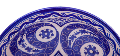 Biscottini Piatto in ceramica decorato a mano