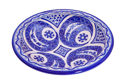 Biscottini Piatto in ceramica decorato a mano