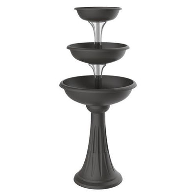 CIOTOLA VASO FIORIERA PER FIORI CON COLONNA TREVI  CM 30/40/50 IN SET DA 3 PEZZ