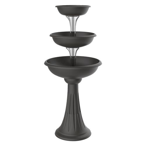 CIOTOLA VASO FIORIERA PER FIORI CON COLONNA TREVI  CM 30/40/50 IN SET DA 3 PEZZ