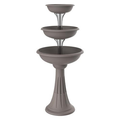 CIOTOLA VASO FIORIERA PER FIORI CON COLONNA TREVI  CM 30/40/50 IN SET DA 3 PEZZ