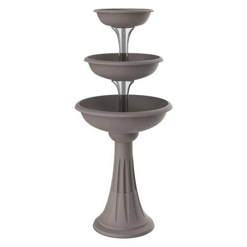 CIOTOLA VASO FIORIERA PER FIORI CON COLONNA TREVI  CM 30/40/50 IN SET DA 3 PEZZ