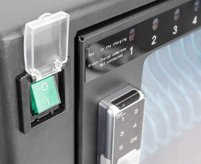 Carrello Stazione di Ricarica Ventilato per 16 Dispositivi USB-C