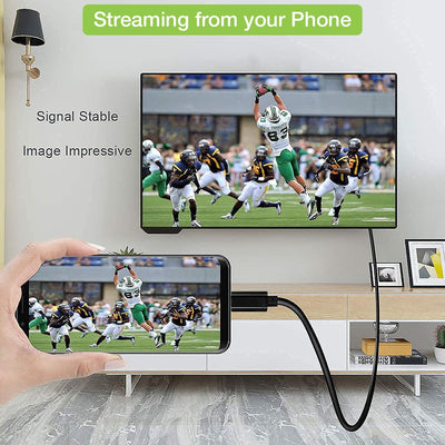 Cavo Adattatore USB-C Maschio a HDMI 2.0 4K Maschio 5m Nero