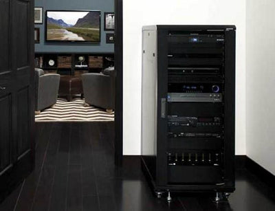 Armadio Rack 19'' 600x600 36U per Audio Video Nero