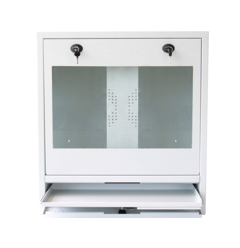 Armadio di sicurezza per PC, monitor LCD e tastiera Bianco