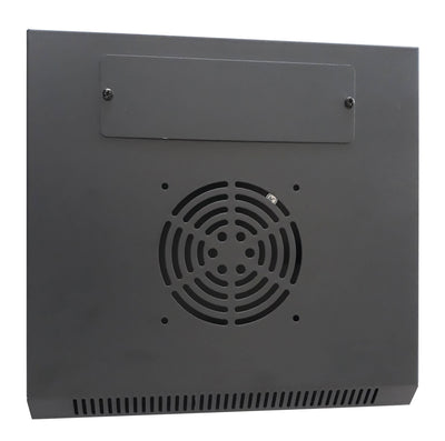 Armadio Rack 10'' a Muro 4 Unità Pannelli Asportabili Nero