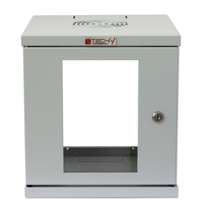 Armadio Rack 10'' a muro 6 unità Grigio