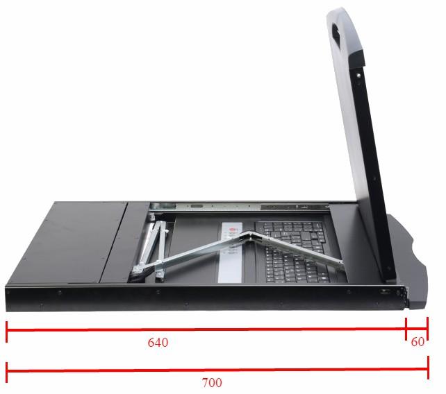 Console KVM USB/PS2 con LCD 19&
