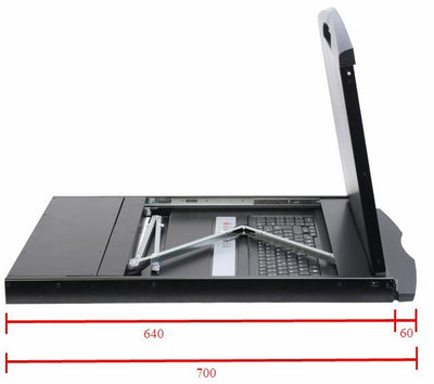 Console KVM Switch 8 Porte USB/PS2 con LCD 19'' da Rack 19'' Dual Rail