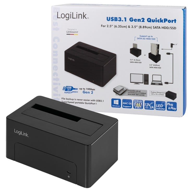 Docking Station USB3.1 Gen2 per HDD/SSD SATA da 2.5&
