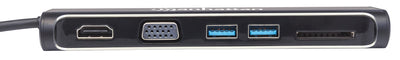 Convertitore USB-C a HDMI / VGA Docking Station 4-in-1