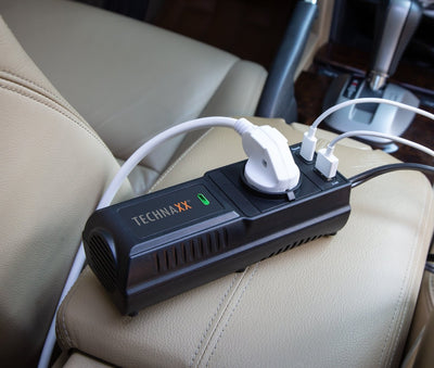 Trasformatore di Corrente per Auto con USB-A e USB-C, TE-21