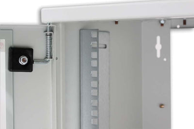 Armadio Rack 19'' a muro 16 unità prof. 400 Grigio Assemblato