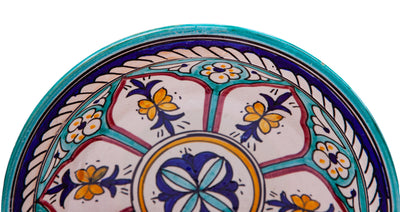 Biscottini Piatto in ceramica decorato a mano