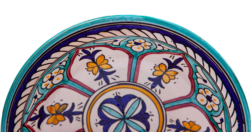 Biscottini Piatto in ceramica decorato a mano