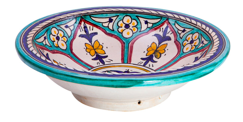 Biscottini Piatto in ceramica decorato a mano