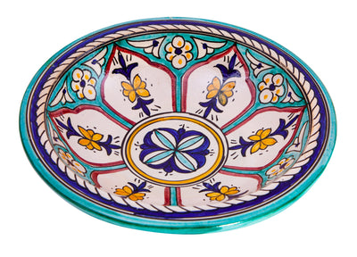 Biscottini Piatto in ceramica decorato a mano