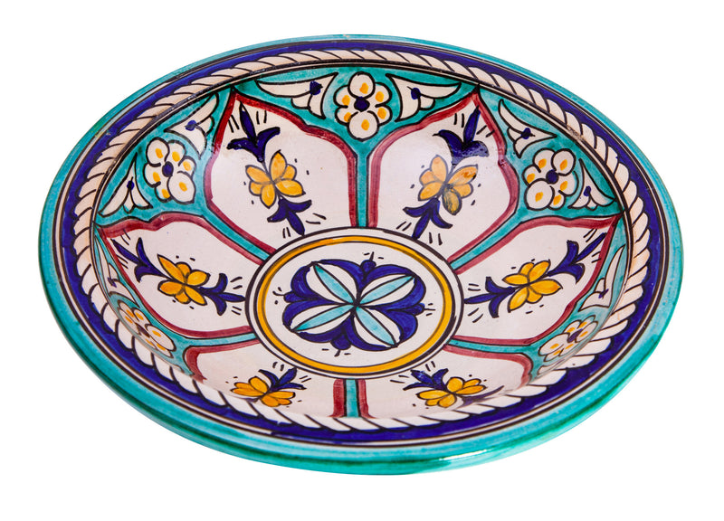 Biscottini Piatto in ceramica decorato a mano