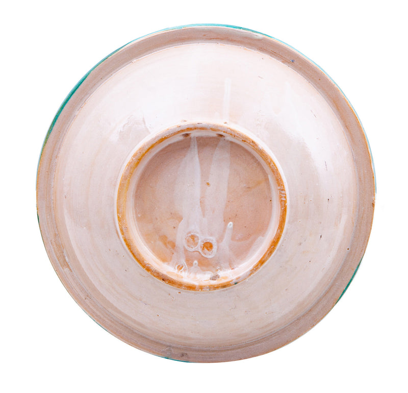 Biscottini Piatto in ceramica decorato a mano