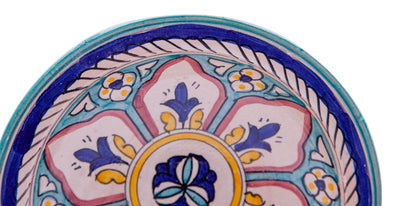 Biscottini Piatto in ceramica decorato a mano