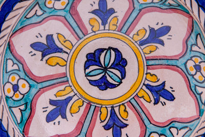 Biscottini Piatto in ceramica decorato a mano