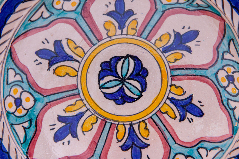 Biscottini Piatto in ceramica decorato a mano