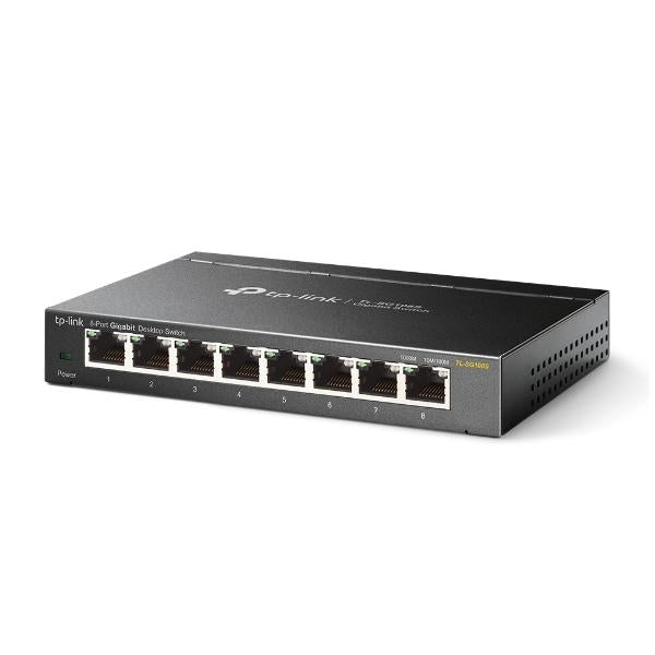 TP-Link TL-SG108S Non gestito Gigabit Ethernet (10/100/1000) Nero