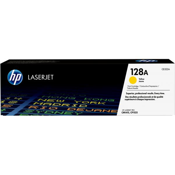 HP 128A - Giallo - originale - LaserJet - cartuccia toner (CE322A)