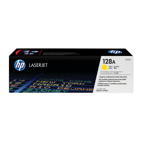 HP 128A - Giallo - originale - LaserJet - cartuccia toner (CE322A)