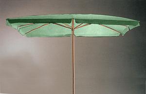 OMBRELLONE IN LEGNO RETTANGOLARE CM. 200 X 300 MT. 2X3 VERDE O BIANCO