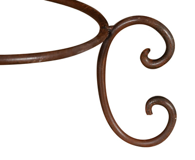 Biscottini BASE PORTAVASI IN FERRO BATTUTO pieno forgiato mano Offerta Speciale Qualità