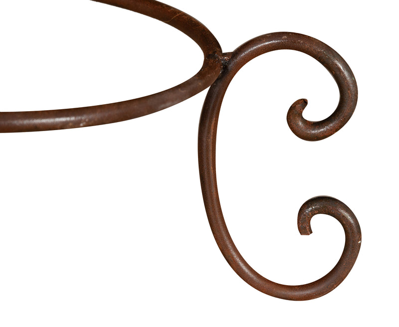 Biscottini BASE PORTAVASI IN FERRO BATTUTO pieno forgiato mano Offerta Speciale Qualità