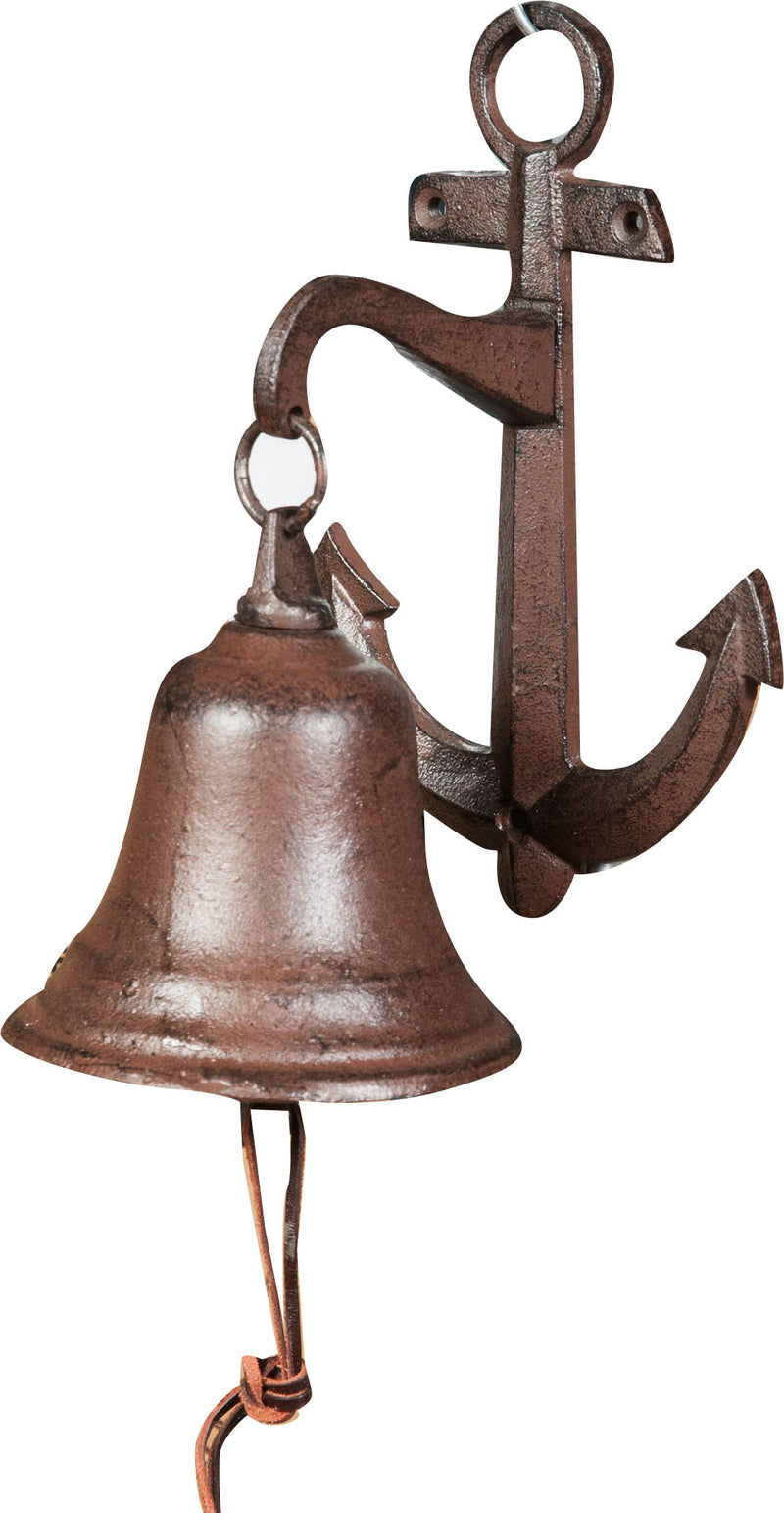 Biscottini Campana a muro in ghisa L14xPR22xH10,5 cm finitura ruggine anticata