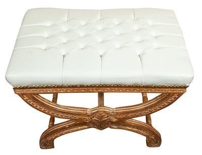 Biscottini Panchetta stile francese Luigi XVI in legno massello di faggio XVI, faggio,