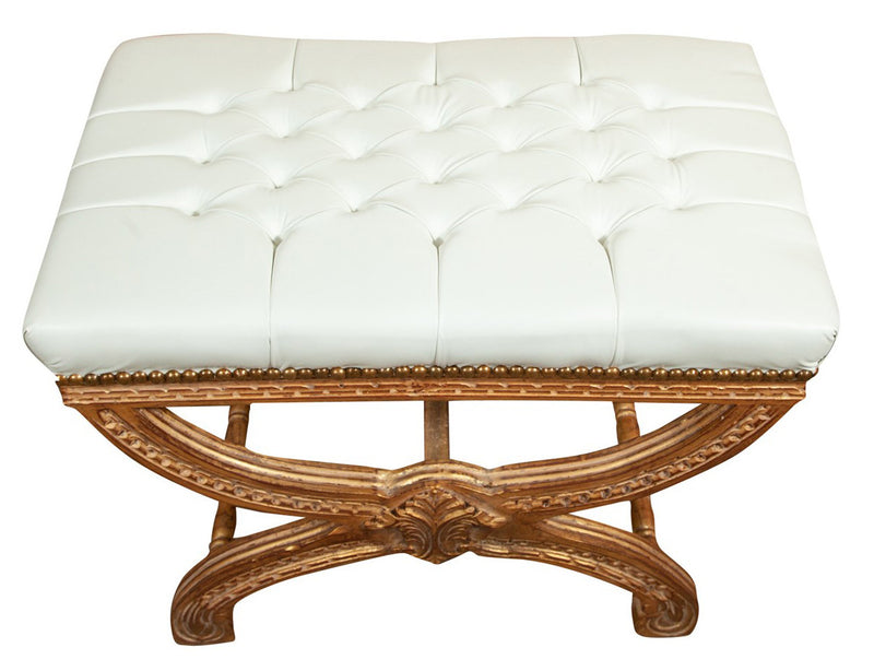 Biscottini Panchetta stile francese Luigi XVI in legno massello di faggio XVI, faggio,