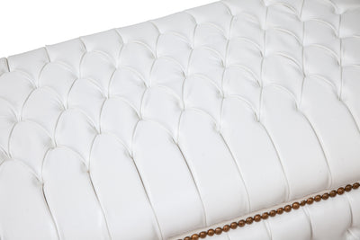 Biscottini Cassapanca baule stile francese Luigi XVI in legno massello di faggio XVI,