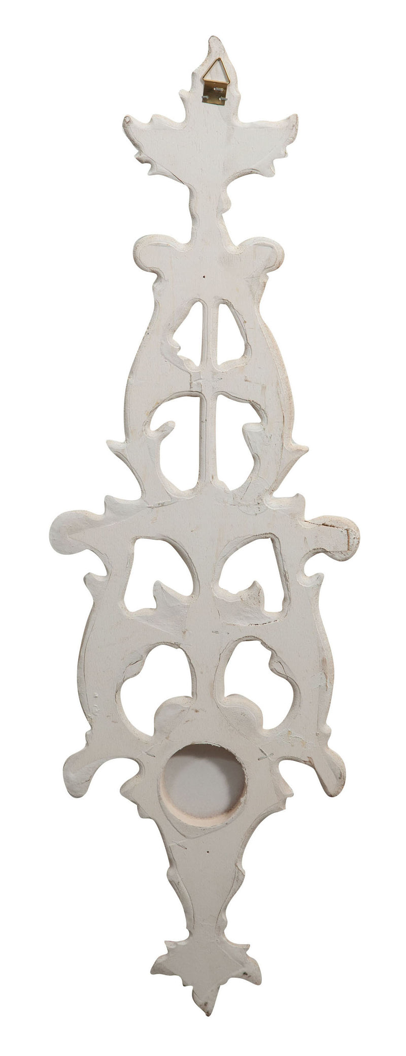 Biscottini Fregio in legno finitura bianco anticato Made In Italy realizzato dimensioni