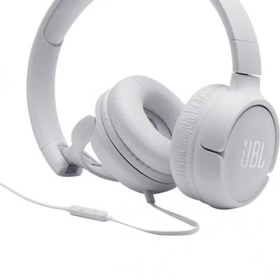 Cuffie Jbl Tune 500 - Cuffie SuprA-Aurali Con Cavo Con Microfono - Colore Bianco