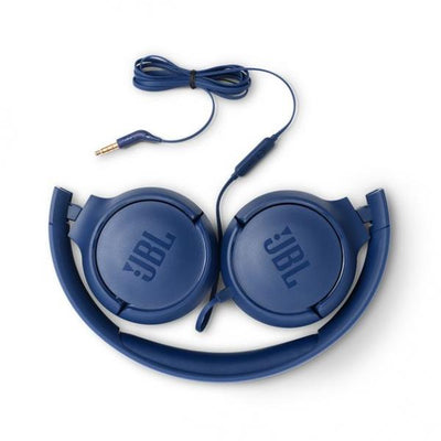 Cuffie Jbl Tune 500 - Cuffie SuprA-Aurali Con Cavo Con Microfono - Colore Blu