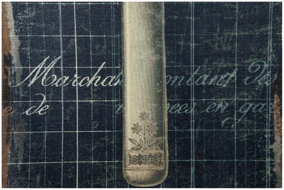 Biscottini Stampa 'COLTELLO' su tela in juta grezza anticata L40xPR2xH120 cm dimensioni