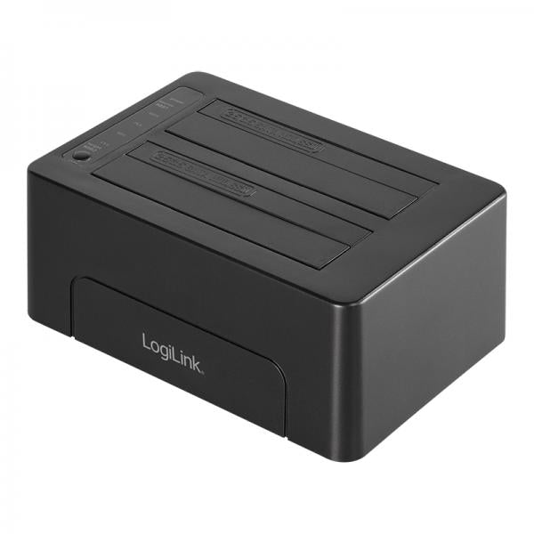 Docking Station Usb3.1 Gen2 - Doppio Slot Hdd/ssd Sata Da 2.5"/3.5" - Nero